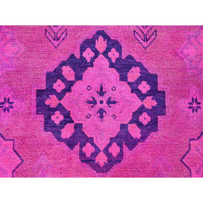 Kazak Wool Hand Knotted Rug Pink 7.11x9.7 -O020401
