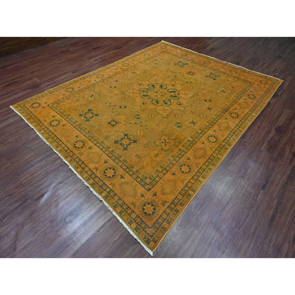 Kazak Wool Hand Knotted Rug Brown 7.8x9.10 -O020402