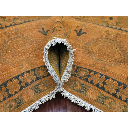 Kazak Wool Hand Knotted Rug Brown 7.8x9.10 -O020402