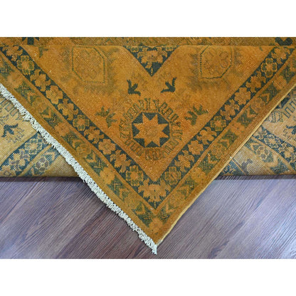 Kazak Wool Hand Knotted Rug Brown 7.8x9.10 -O020402