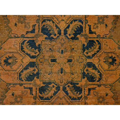 Kazak Wool Hand Knotted Rug Brown 7.8x9.10 -O020402