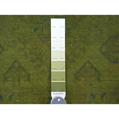 Kazak Wool Hand Knotted Rug Green 7.11x9.6 -O020403