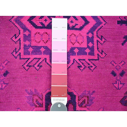 Kazak Wool Hand Knotted Rug Pink 6.0x8.6 -O020444