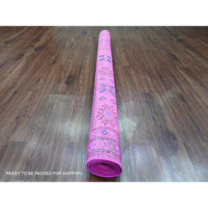 Kazak Wool Hand Knotted Rug Pink 6.0x8.6 -O020444