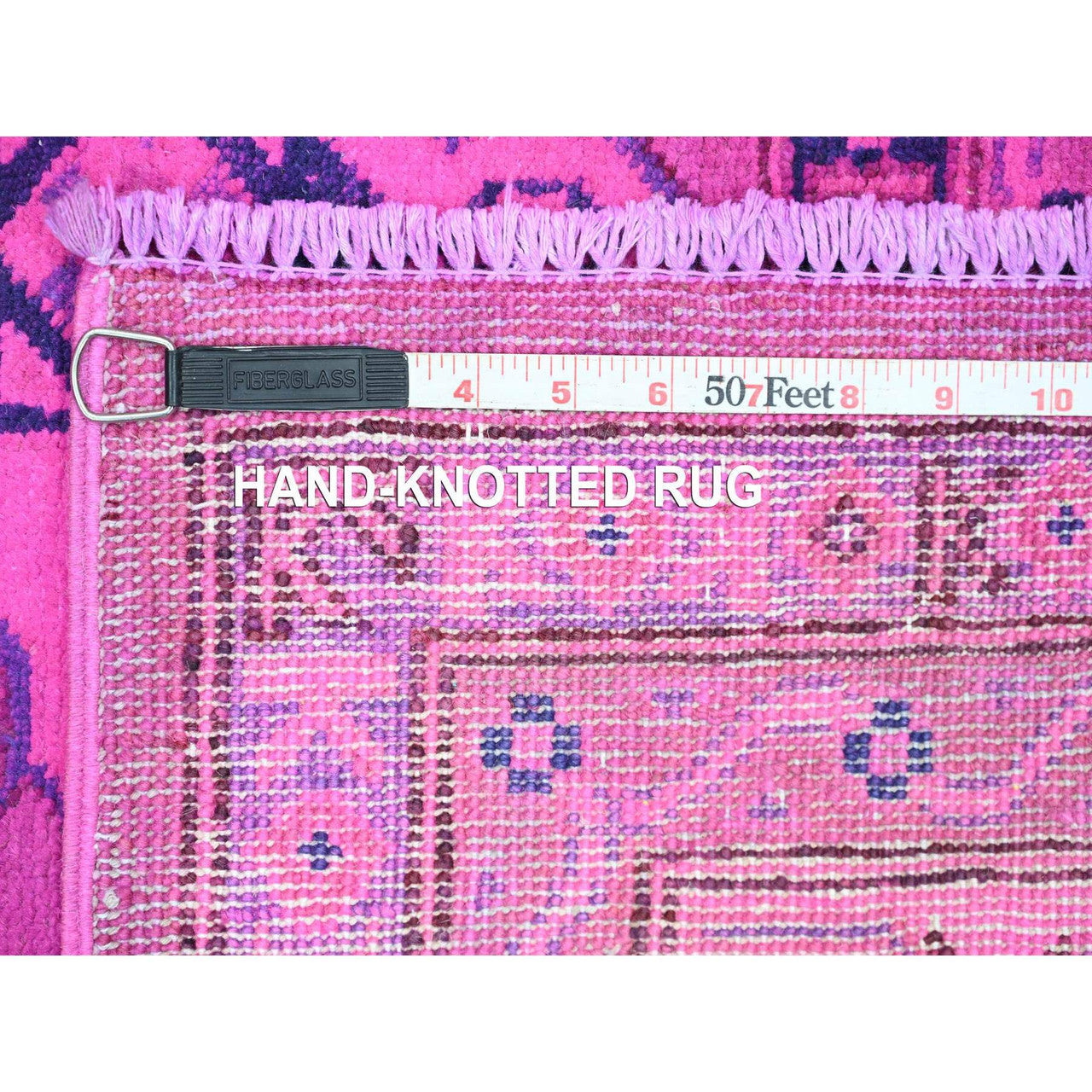 Pink 6'0" x 8'6" Kazak Hand knotted Wool Rug - Sku: O020444