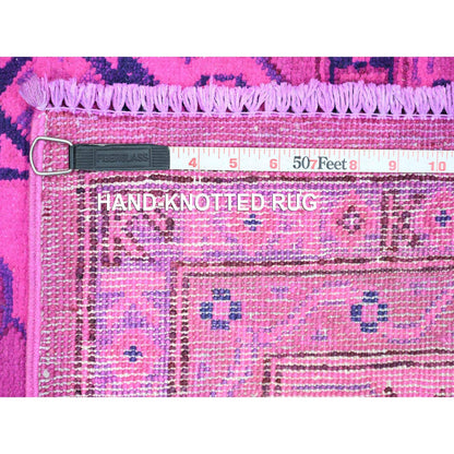 Kazak Wool Hand Knotted Rug Pink 6.0x8.6 -O020444