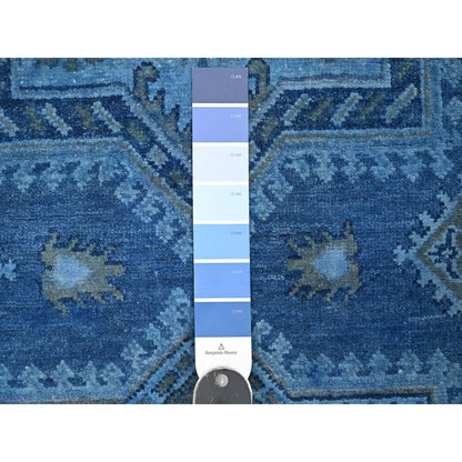 Kazak Wool Hand Knotted Rug Blue 6.2x8.5 -O020445