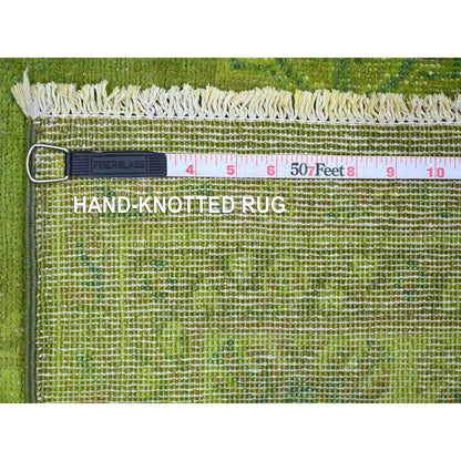 Kazak Wool Hand Knotted Rug Green 4.10x6.9 -O020446