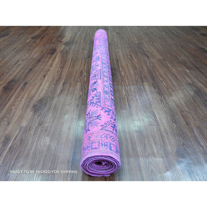 Kazak Wool Hand Knotted Rug Pink 5.7x7.9 -O020447