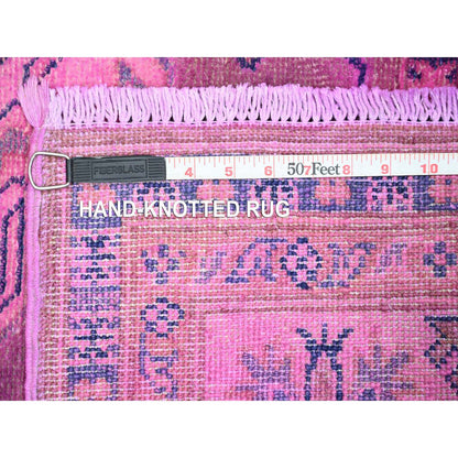 Kazak Wool Hand Knotted Rug Pink 5.7x7.9 -O020447