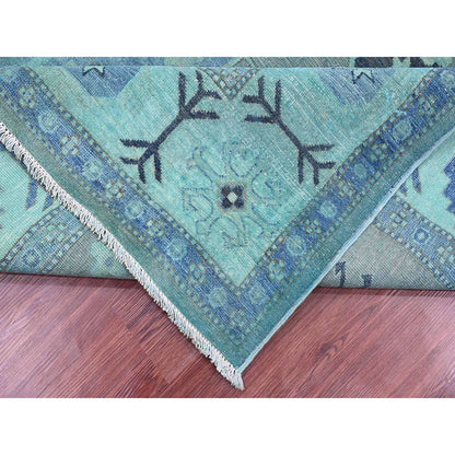 Kazak Wool Hand Knotted Rug Blue 7.9x9.6 -O020449