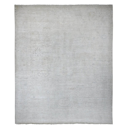 Oushak And Peshawar Wool Hand Knotted Rug Ivory 11.11x14.8 -O020461