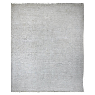 Oushak And Peshawar Wool Hand Knotted Rug Ivory 11.11x14.8 -O020461