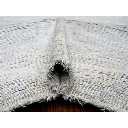 Oushak And Peshawar Wool Hand Knotted Rug Ivory 11.11x14.8 -O020461