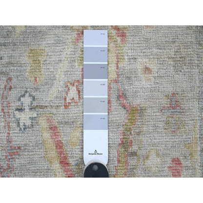 Oushak And Peshawar Wool Hand Knotted Rug Grey 2.0x3.1 -O020485