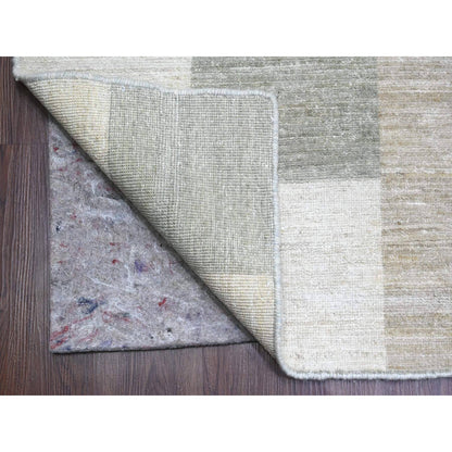 Tribal & Geometric Wool Hand Knotted Rug Grey 8.9x11.6 -O020540