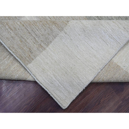 Tribal & Geometric Wool Hand Knotted Rug Grey 8.9x11.6 -O020540