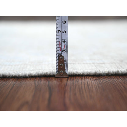 Oushak And Peshawar Wool Hand Knotted Rug Grey 2.6x9.7 -O020591