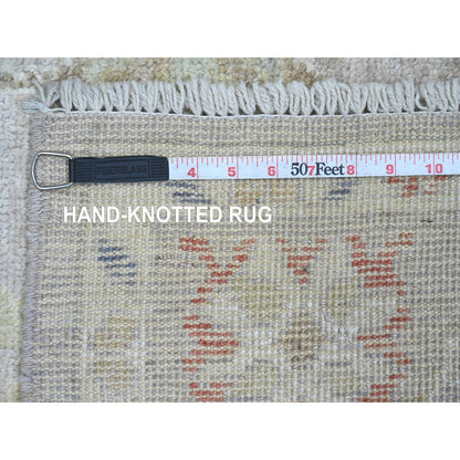 Oushak And Peshawar Wool Hand Knotted Rug Grey 4.1x5.9 -O020596