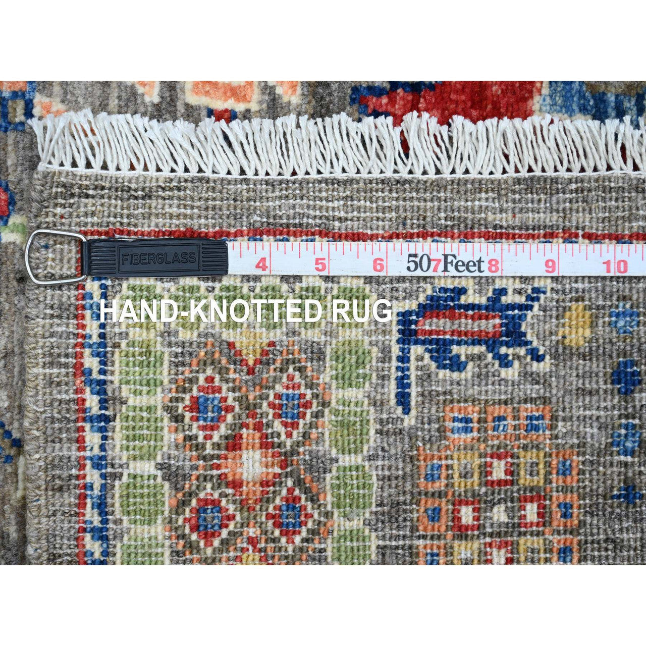 Brown 3'1" x 5'3" Tribal & Geometric Hand knotted Wool Rug - Sku: O020631