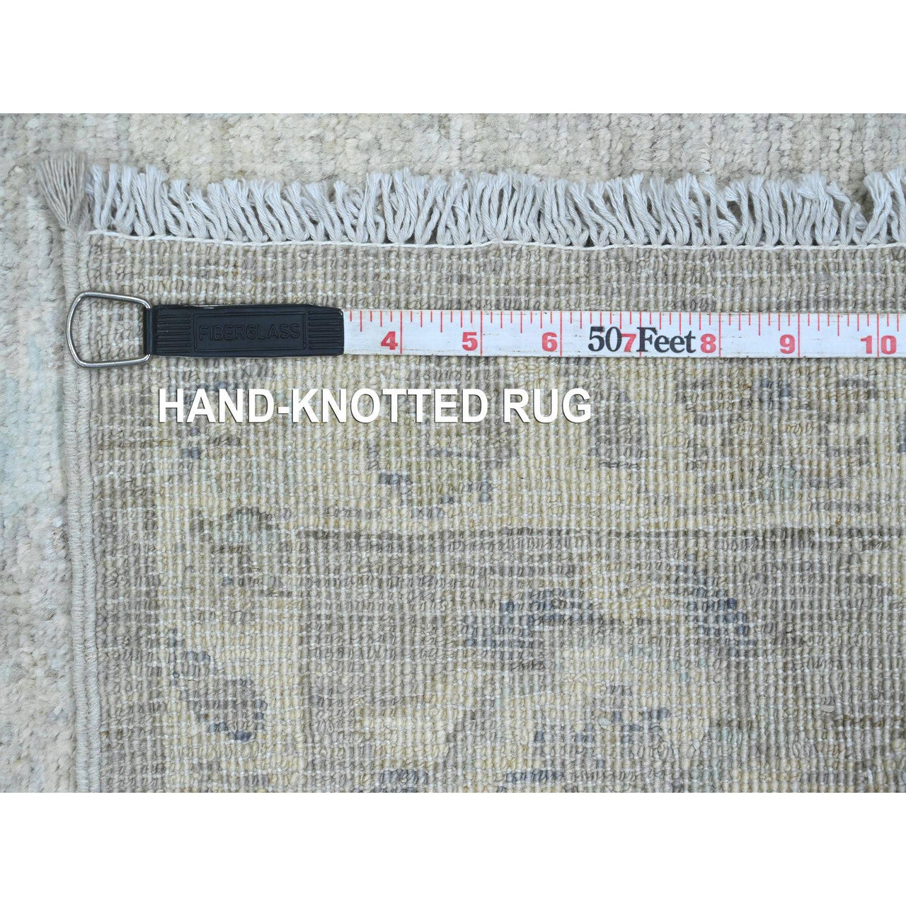Oushak And Peshawar Wool Hand Knotted Rug Grey 2.6x5.9 -O020686