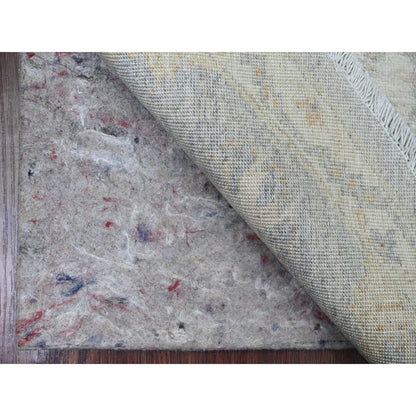 Oushak And Peshawar Wool Hand Knotted Rug Grey 7.8x7.10 -O020731