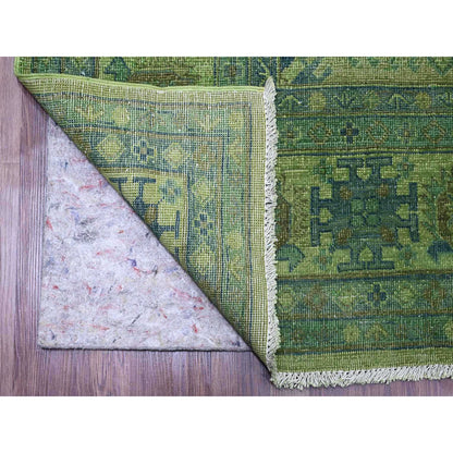 Kazak Wool Hand Knotted Rug Green 8.0x9.7 -O020735