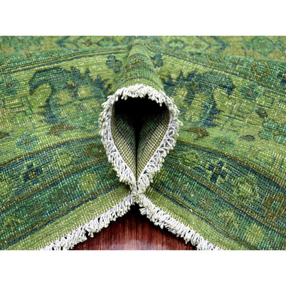 Kazak Wool Hand Knotted Rug Green 8.0x9.7 -O020735