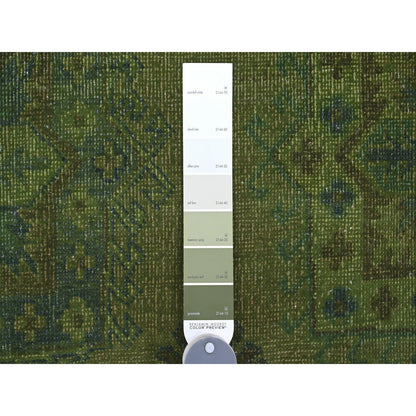Kazak Wool Hand Knotted Rug Green 8.0x9.7 -O020735
