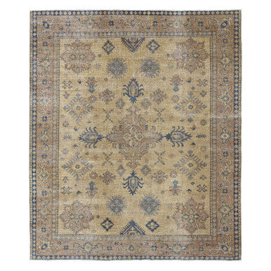 Kazak Wool Hand Knotted Rug Brown 8.0x9.1 -O020736