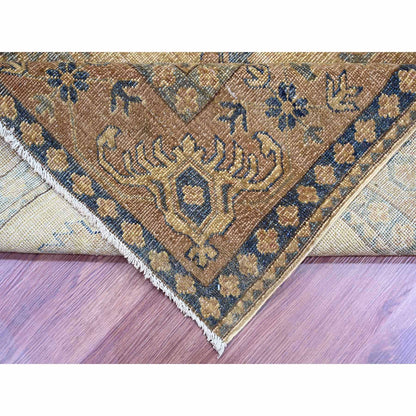 Kazak Wool Hand Knotted Rug Brown 8.0x9.1 -O020736