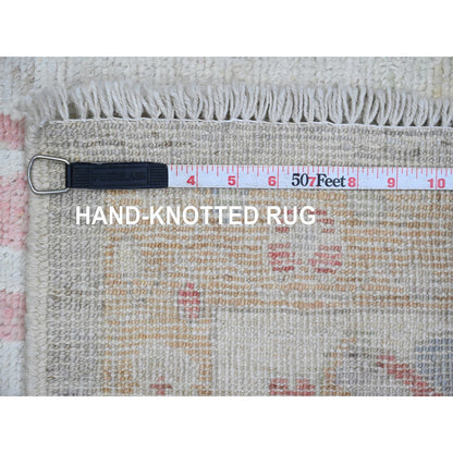 Oushak And Peshawar Wool Hand Knotted Rug Grey 6.2x11.8 -O020781