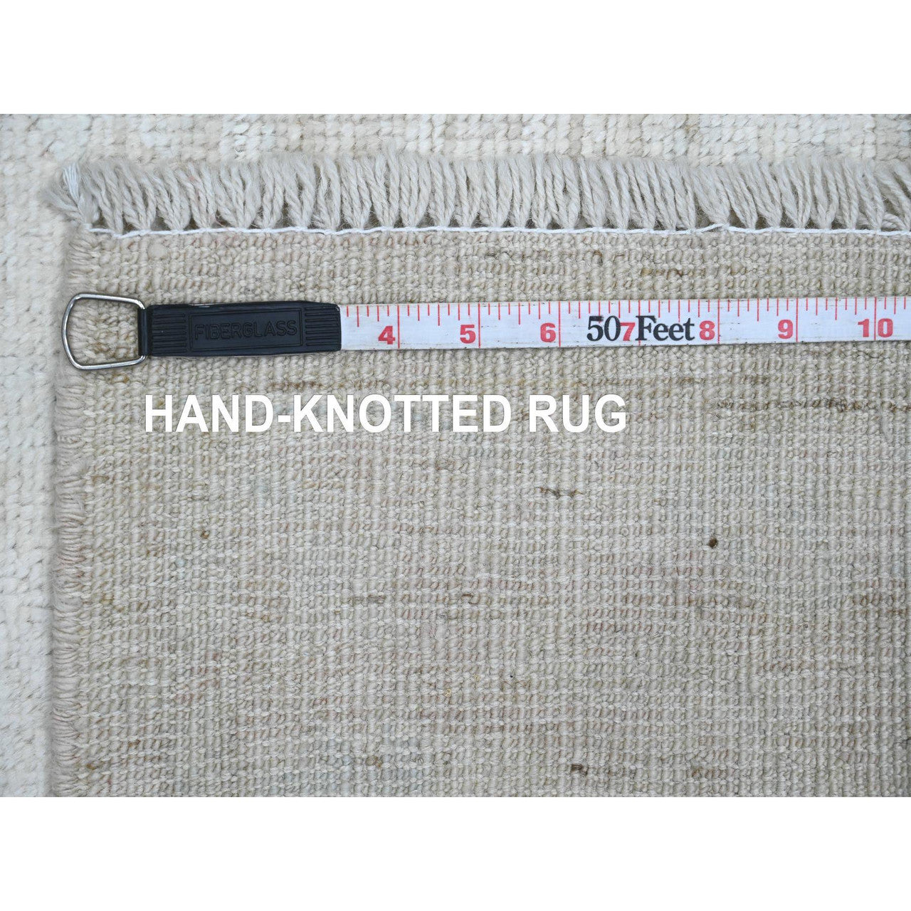 Ivory 3'3" x 4'11" Oushak And Peshawar Hand knotted Wool Rug - Sku: O020801