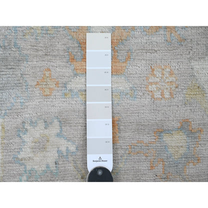 Oushak And Peshawar Wool Hand Knotted Rug Grey 2.10x4.9 -O020805