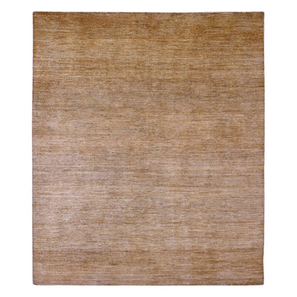 Modern and Contemporary Wool Hand Knotted Rug Brown 7.10x9.5 -O020829