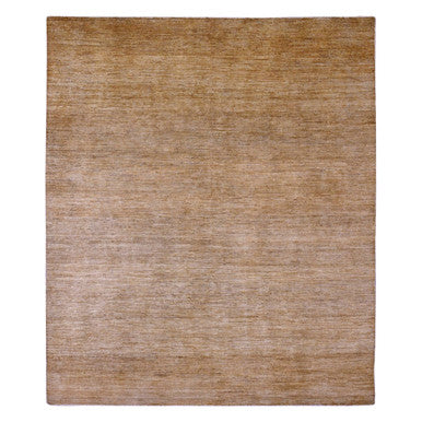 Modern and Contemporary Wool Hand Knotted Rug Brown 7.10x9.5 -O020829