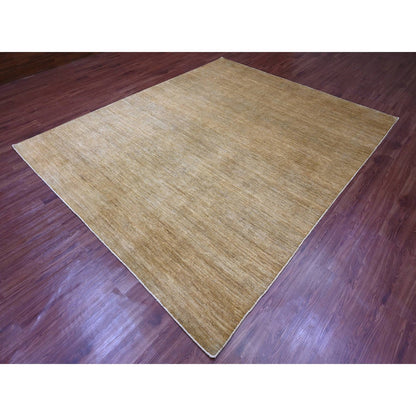Modern and Contemporary Wool Hand Knotted Rug Brown 7.10x9.5 -O020829