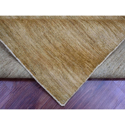 Modern and Contemporary Wool Hand Knotted Rug Brown 7.10x9.5 -O020829