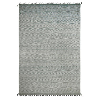 Tribal & Geometric Wool Hand Knotted Rug Green 9.7x14.3 -O020830