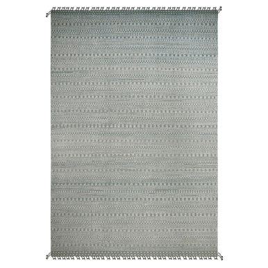 Tribal & Geometric Wool Hand Knotted Rug Green 9.7x14.3 -O020830