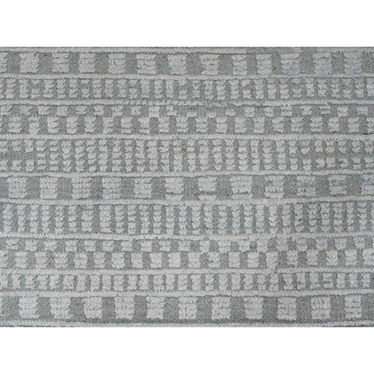 Tribal & Geometric Wool Hand Knotted Rug Green 9.7x14.3 -O020830