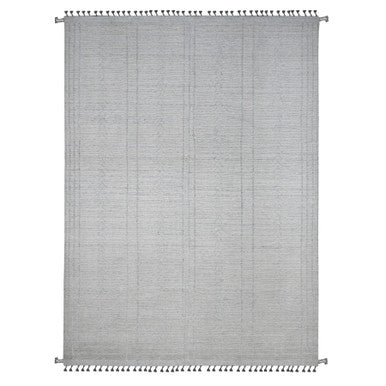 Tribal & Geometric Wool Hand Knotted Rug Ivory 8.10x12.2 -O020831