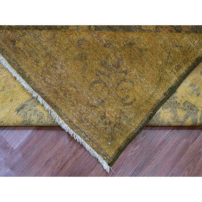 Tribal & Geometric Wool Hand Knotted Rug Brown 7.10x10.1 -O020838