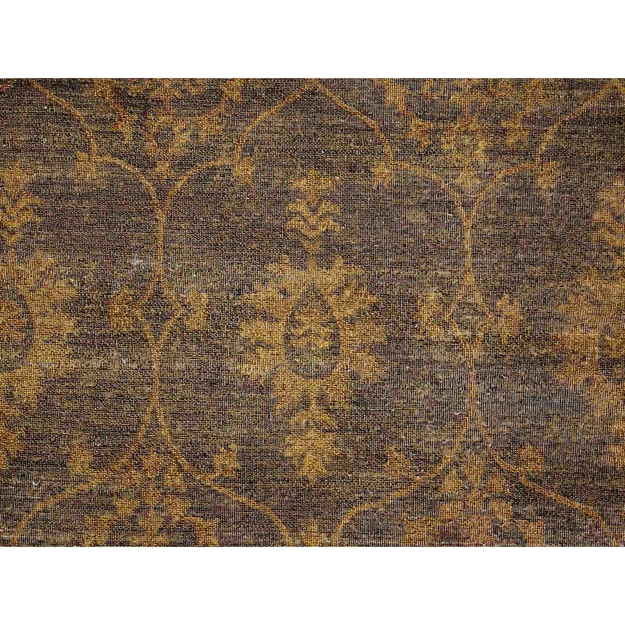 Brown 7'10" x 10'1" Tribal & Geometric Hand knotted Wool Rug - Sku: O020838