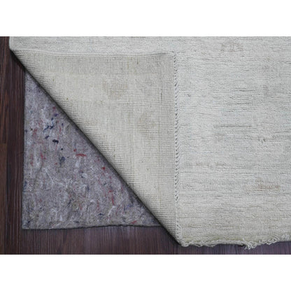 Oushak And Peshawar Wool Hand Knotted Rug Grey 10.0x13.8 -O020843