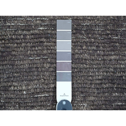 Tribal & Geometric Wool Hand Knotted Rug Black 8.11x12.8 -O020895