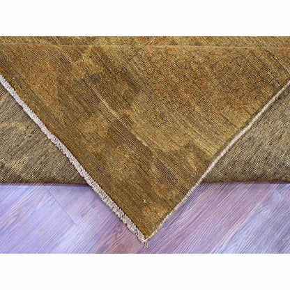 Tribal & Geometric Wool Hand Knotted Rug Brown 9.0x11.10 -O020902