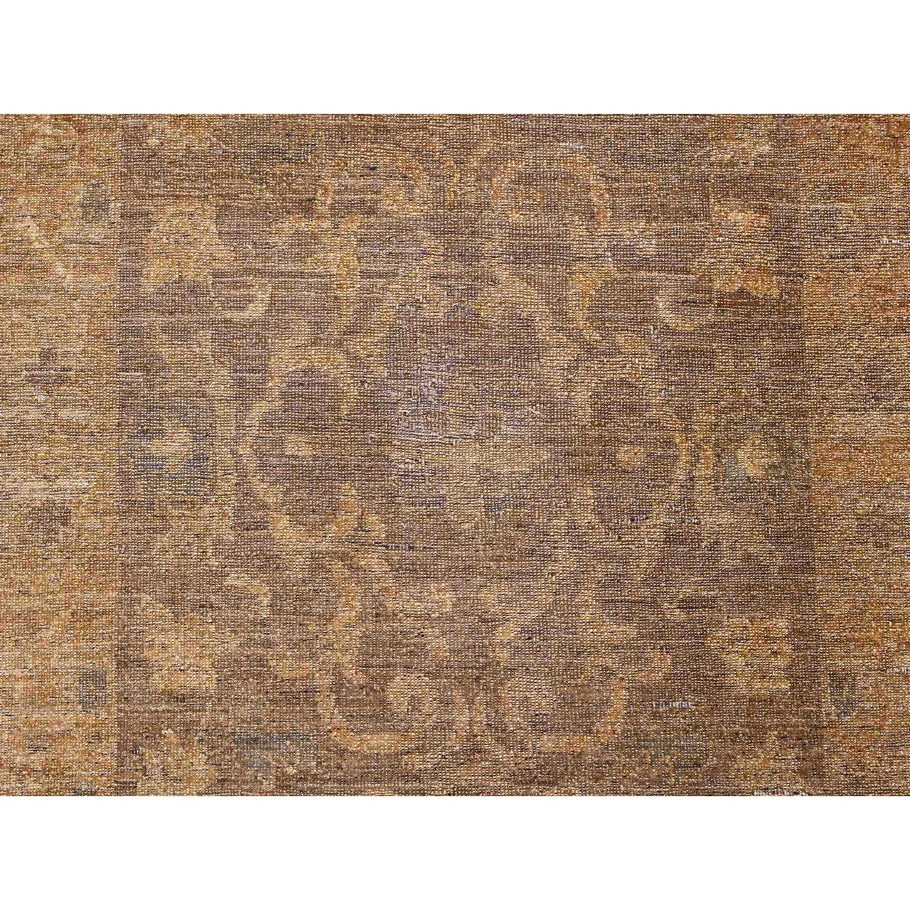 Brown 9'0" x 11'10" Tribal & Geometric Hand knotted Wool Rug - Sku: O020902