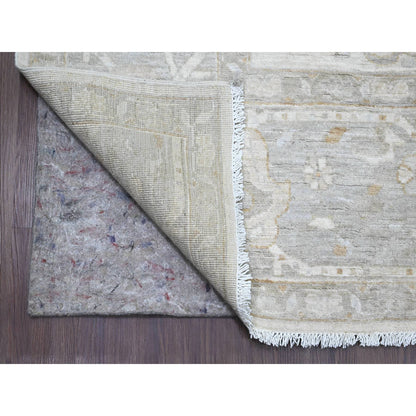 Heriz Wool Hand Knotted Rug Ivory 8.11x11.0 -O020918