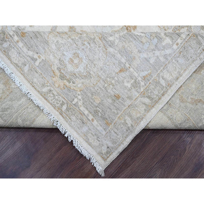 Heriz Wool Hand Knotted Rug Ivory 8.11x11.0 -O020918